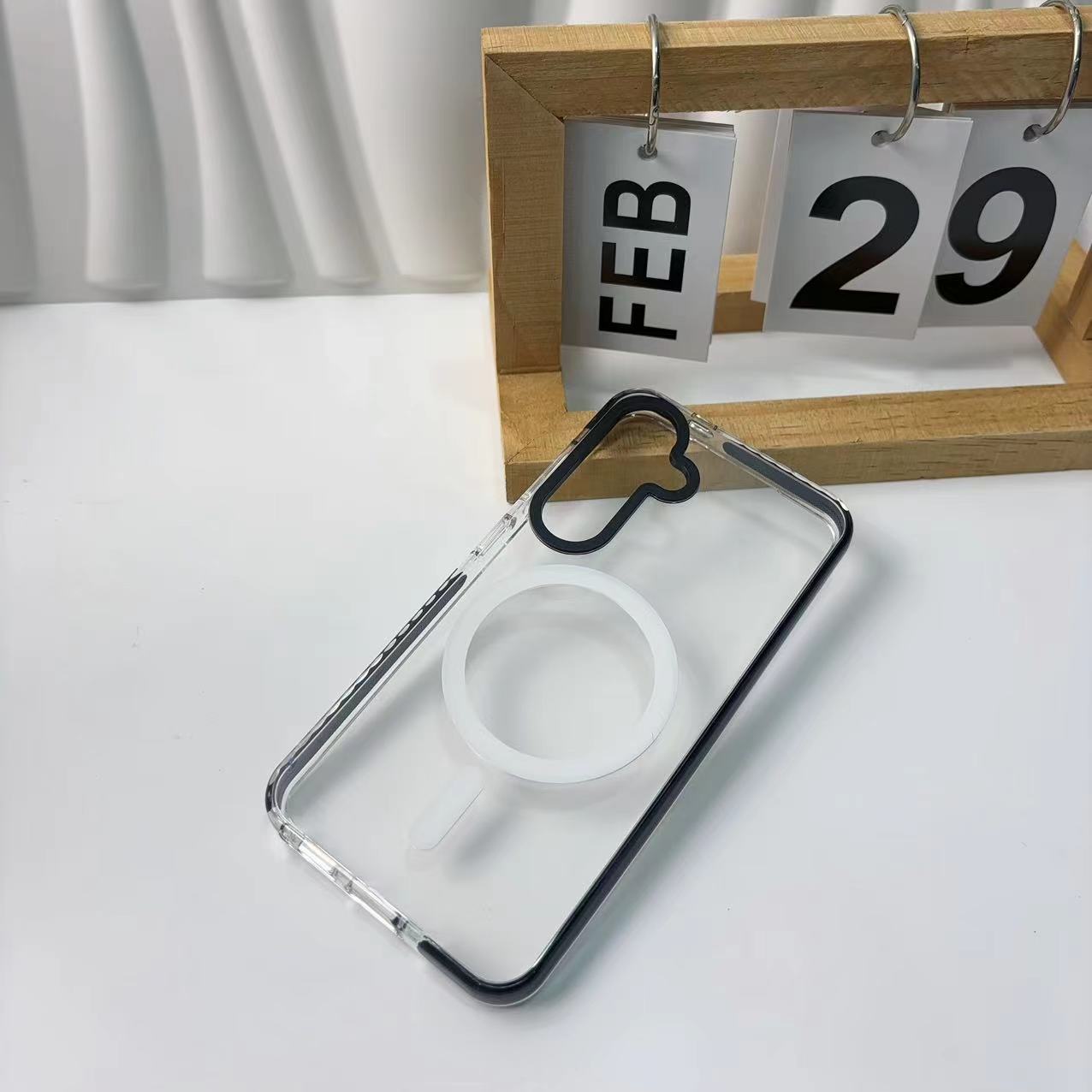 Bordo nero trasparente magnetico