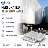 Panneau perforé en alliage d'aluminium découpé au laser CNC, ignifuge, écologique, personnalisé pour façade de bâtiment, mur extérieur, centre commercial, hôpital