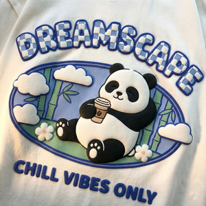 Camiseta TKAN517 Personalizada con Estampado 3D en Relieve para Hombre, Camiseta Unisex de Algodón al por Mayor, Camiseta Lisa de Gran Tamaño y Peso Pesado - Product Image 4