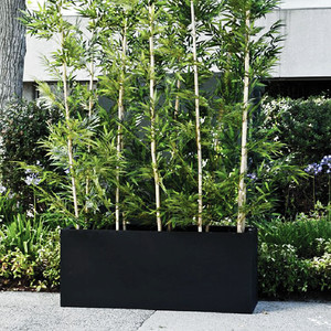 Lớn Hình Chữ Nhật Ngoài Trời Sợi Thủy Tinh Xi Măng Vườn Nhà Máy Chậu Gói Lớn Trồng Hộp Cho Khách Sạn Biệt Thự Trang Trí Chậu Hoa Cho - Product Image 3