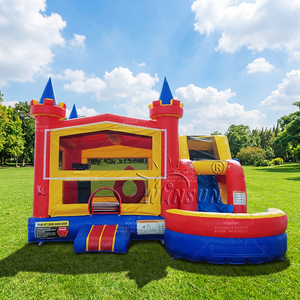WINSUN Castillo Inflable para Parque de Diversiones, Trampolín Inflable, Castillo Hinchable de PVC - Product Image 1