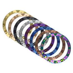 Roda 38mm x 30.7mm cong kim loại <span class=keywords><strong>bezel</strong></span> chèn Vòng phù hợp với skx007 skx009 srpd GMT phụ xem trường hợp sửa chữa vòng - Product Image 1