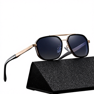 Nuevas Gafas <span class=keywords><strong>de</strong></span> Sol Polarizadas Cuadradas para Hombre S15102, Montura Completa Clásica <span class=keywords><strong>de</strong></span> Doble Puente, Protección Solar, para <span class=keywords><strong>Conducir</strong></span>, Pescar y Actividades al Aire Libre - Product Image 1