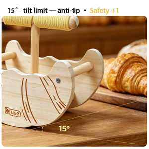 Perchoir rectangulaire en bois pour oiseaux, jouet multifonctionnel pour perroquets, à mâcher et à aiguiser les griffes, portable, pour l'entraînement et l'affûtage des griffes - Product Image 3