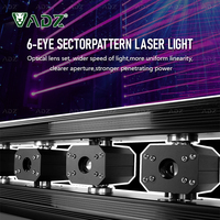 ADZ Offre Spéciale RVB Faisceau Mobile Lumière Laser LED DMX RGB Dj Faisceau Bar 6 Yeux Night Club Scène De Mariage Rouge Vert Laser Lumière LASER BAR