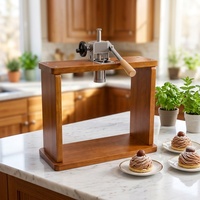 Nouvelle Presse Manuelle en Bois Mont Blanc pour Châtaignes, Taro, Spaghetti et Glaces – Idéale pour les Cafés
