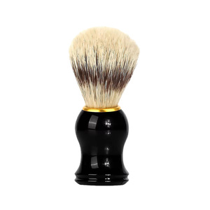 Spazzola da Barba Vintage per Uomo con Setole Morbide in Nylon e Manico in Legno, Ideale per Schiuma da Barba, Viso e <span class=keywords><strong>Collo</strong></span> - Product Image 1