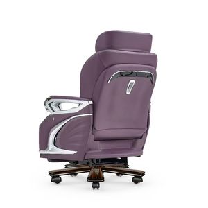 เก้าอี้สำนักงานผู้บริหารระดับสูงแบบปรับระดับได้พร้อมพนักพิงศีรษะแบบพับได้ เก้าอี้รถยนต์ไฟฟ้า VIP ระดับหรู - Product Image 3