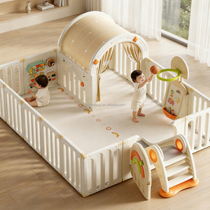 Barrera de Seguridad Infantil Multimódulo VSUCH, Corralito de Plástico <span class=keywords><strong>para</strong></span> Niños, Estilo Europeo, Certificado EN716, Corralito Personalizable <span class=keywords><strong>para</strong></span> Bebés - Product Image 1