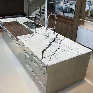 Encimeras de cuarzo de Nueva York Calacatta, piedra de cuarzo blanca, azulejos de losa, losa de cuarzo Artificial para cocina, gran oferta, 5010 - Product Image 3