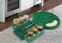 Jeu à boire personnalisé Mini Table Golf Drinking Game Set Party Bar Game