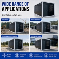 Maisons préfabriquées à ossature métallique isolées et étanches à installation rapide, maison mobile conteneur avec panneaux sandwich