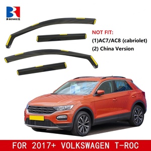 Déflecteurs de vent pour fenêtres In-Channel Rain Guards pour VW VOLKSWAGEN T-ROC SWB 2017-2024 - Visières de fenêtre In-Channel Ventshade Ventvisor - Product Image 2