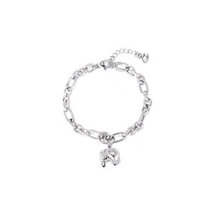 Bracciale con Charm a Forma di Elefante in Acciaio Inossidabile di Lusso, Personalizzato, Antiossidante e Impermeabile, per Donna - Product Image 6