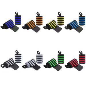Adjustable Customizable Durable Professional Bench <b>Press</b> Wrist Wraps Breathable Portable Sports Wristband with Velcro Fasteners - Product Image 1