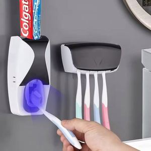 Dispensador Automático de Pasta de Dientes con Soporte para Cepillo de Dientes, para Montar en la Pared, para Niños y Familias, para Uso en el Baño - Product Image 6