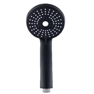 High Pressure Wall <b>Mount</b> Black Four Pattern Super Soft Silicon <b>Spray</b> Hand Shower Head With Self Clean Nozzle For Apartments - Product Image 6
