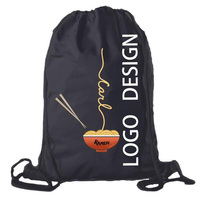Sac à dos en nylon de haute qualité avec cordon de serrage, écologique, lavable, durable, grande capacité, pour le sport, la gym et les activités de plein air