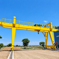 Pont roulant à double poutre de 20 tonnes avec rails et palan à câble VFD pour salle d'outillage
