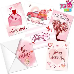 Ensemble blanc personnalisable pour la Saint-Valentin avec enveloppe de carte comportant un message de bénédiction Emballage personnalisé Produits d'impression