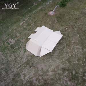 <span class=keywords><strong>YGY</strong></span> Camping en plein air tente familiale à deux chambres 13 '* 9' automatique Villa revêtement argenté PU3000mm Double couches UPF50 + Oxford argent - Product Image 5