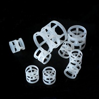 Jinfeng Weiß Direkt ab Werk 16mm-76mm Kunststoff Pall-Ring PP PVDF PTFE Turmfüllung Kostenlose Probe Hoher Durchfluss Geringer Druckabfall