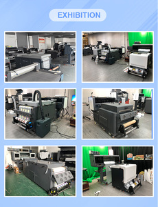 1 2 3 Head Xp600 Tx800 I1600 Dx7 Máquina de impresión de etiquetas adhesivas 30cm A3 Rollo de transferencia Uv DTF Impresora para botella de vaso - Product Image 3