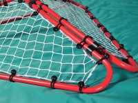 Rebondisseur de football pliable à 3 côtés en acier 131x30cm pour l'entraînement professionnel et les entraînements toutes saisons, but de football