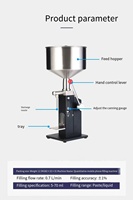 Machine de remplissage manuelle A-03 de type piston pour pâte et liquide, pour miel, dentifrice, jus, gel, shampoing, lavage des mains