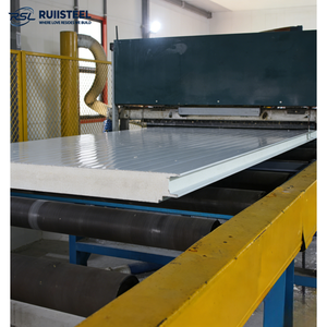 Panneaux muraux sandwich en PU/PIR de 100 mm d'épaisseur, panneaux sandwich à haute efficacité d'isolation thermique - Product Image 4