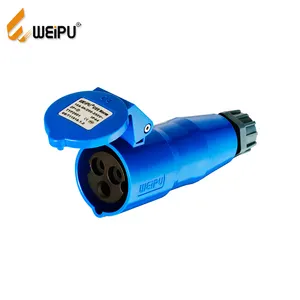 Weipu CEE 16A 220V IP44 3/4/5 polewaterproof الإناث تمديد موصل كابل المقبس