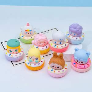Breloque Donut en Résine Texturée <span class=keywords><strong>Kawaii</strong></span>, Porte-clés Mignon de Dessin Animé, Décoration de Bureau, Figurine de Collection pour Cadeaux Tendance de Pâques et de Mariage - Product Image 5