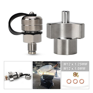 วาล์วระบายน้ำมัน Cnspeed M12 x 1.25 มม. M12 x 1.5 มม. สแตนเลส สตีล แบบปลดเร็ว สำหรับถังน้ำมันรถยนต์ - Product Image 1