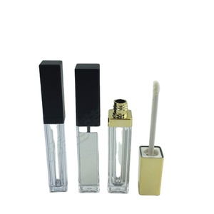 C-giảm Giá Sốc Hộp Đựng Son Bóng LED Vuông Riêng 7Ml Màu Vàng Bạc Mờ Màu Đen Kèm Gương Bán Sỉ - Product Image 6