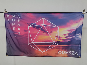 Biểu Tượng Tùy Chỉnh In Dày Dệt Kim Polyester Treo Vải Biểu Ngữ Với Khoen - Product Image 6