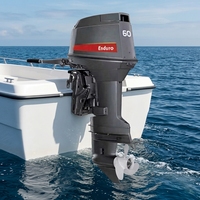 Moteur hors-bord 60 CV à 2 temps, 3 cylindres, en alliage d'aluminium marin, avec certification CE, démarrage manuel, pour vente en gros OEM