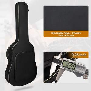 Free Sample Acoustic <b>Guitar</b> Bag Thick Padding Water Resistant Dual Adjustable Shoulder Strap <b>Guitar</b> Case Gig Bag - Product Image 6