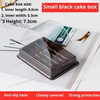 Boîte cadeau pour gâteau roulé, forme de dôme transparent, mousse roulée, emballage peau de tigre, pâtisserie occidentale, boîte à rêve en tranches