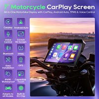 Bestsonic Pantalla IPS Portátil de 7 Pulgadas para Motocicleta con Carplay/Android Auto Inalámbrico, BT, IP67 Impermeable, OEM/ODM/Personalización