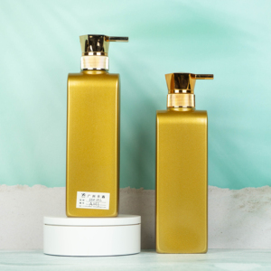 500ml Pet rỗng chai dầu gội Lotion container bao bì mỹ phẩm chai vuông 550ml bơm nhựa chai - Product Image 1
