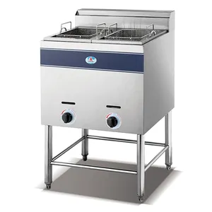 HGF-75 1-tank 2-basket gas commercial chicken fryer with high quality