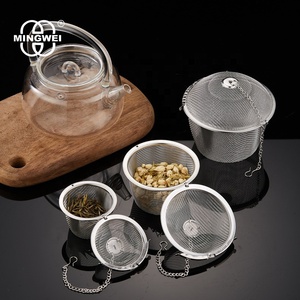 MINGWEI Dụng Cụ Pha Trà Xanh Hoa Thảo Dược Lưới Siêu Mịn Bằng Thép Không Gỉ Chất Lượng Tốt Trung Quốc Dụng Cụ Lọc Bóng - Product Image 2
