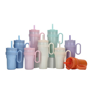 2025 Bingba Large Capacity <b>Straw</b> Thermos <b>Cup</b> 2025 High Color Value Handle <b>Cup</b> for Boys Girls New with <b>Lid</b> for Travel Drinkware - Product Image 1