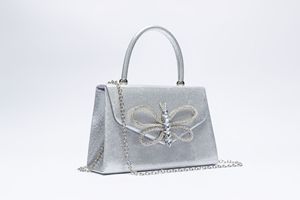 ALL0244 Bolso de hombro de poliéster de lujo a la moda Boda Señoras Embrague Mariposa <span class=keywords><strong>Fiesta</strong></span> de noche Mujeres Botón Decoración - Product Image 5