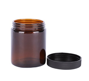 Jar Quality Cosmetic Jar Amber Candle Glass Jar 1000 Ml 500 Ml Soil Sampling Green Glass Cosmetic Jar