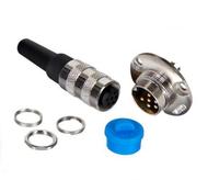 Enchufe eléctrico IP65, conector hembra de 5 pines, modelo USB, Material de aleación, rosca nominal 5A, conector AISG Compatible con M16