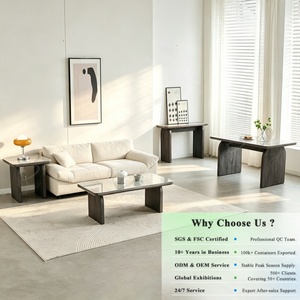 OKAY Ensemble de table à manger en pierre frittée moderne, élément élégant et polyvalent, mobilier de gros pour salon et salle à manger, style minimaliste et luxe léger - Product Image 1