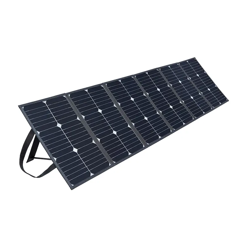 Portable Black Custom 120W Photovoltaic Folding Solar Cell Panels Bag for Travelling Camping Hiking