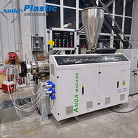 Ligne de production de panneaux de mur en WPC Anda, extrudeuse de lamelles en WPC, machine de fabrication de lamelles en WPC