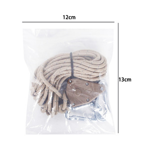 Corde de camping multifonction <span class=keywords><strong>avec</strong></span> <span class=keywords><strong>poulie</strong></span>, ligne de maintien robuste et réfléchissante <span class=keywords><strong>avec</strong></span> mousquetons pour tente, auvent et équipement de plein air - Product Image 2